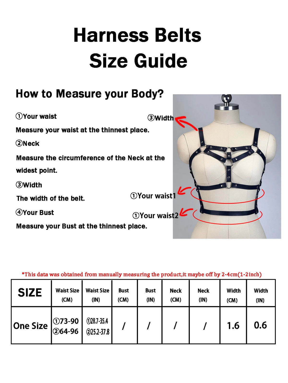 Women Fashion PU Leather Belt Street Style Bondage Body Harness Punk Decorative Harness Gothic Waistband Clothing Accessoreis