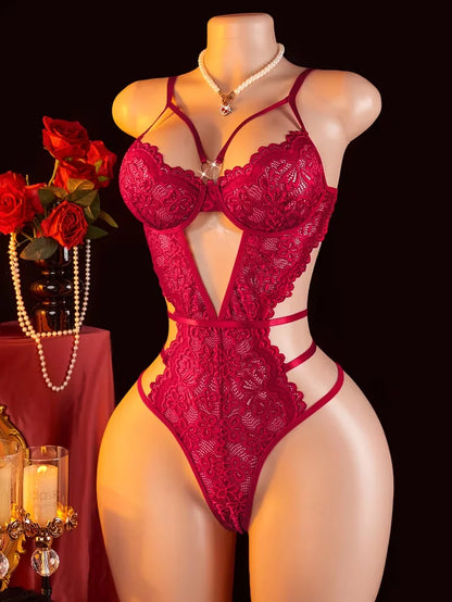 Sexy Lingerie Bodysuit Summer New Style Womens Underwear Sheer Temptation Lace Pure Desire Romantic Exclusively For Date Nights