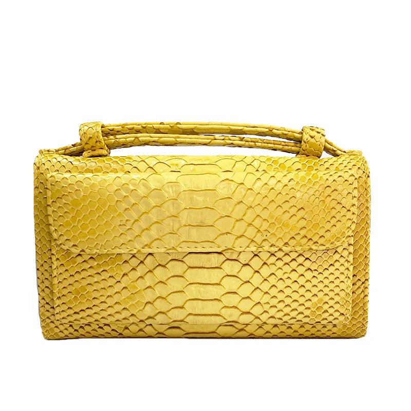 Luxury Snake Pattern Chain Flap Handbags Evening Clutches Crossbody Messenger Shoulder Bags Women Female Ladies Luxurious Purses