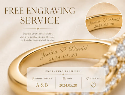 Custom Lab Grown Diamond Ring 9K 14K Gold 0.3cttw D Color VVS Clarity Engagement Promise Wedding Anniversary Ring for Women