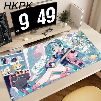 Anime Mouse Pad Gamer Keyboard Pad Desk H-hatsune Miku Mouse Mat Carpet Rubber Tapis Souris Gaming Notbook Exquisite PC Mousepad