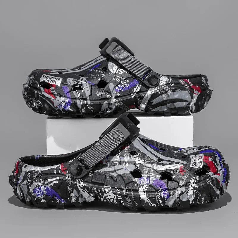 Plus Size 48 49 Men's Summer Clogs Sandals Eva Slippers Men Fashion New Flat Sandals Men Women Leisure Slides Men Casual Shoes