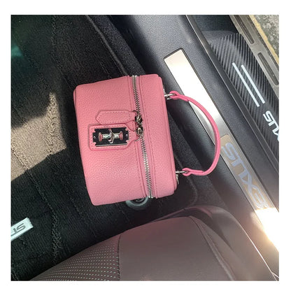 Women Square Handbags 2024 Summer Fashion Chains Crossbody Bags Texture PU Shoulder Bag Elegant Chic Mini Mobile Phone Bags
