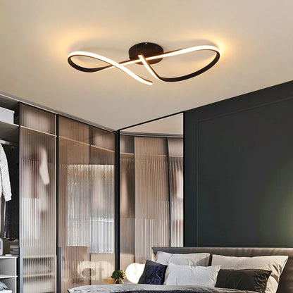 Modern Ceiling Chandelier Gold/Chrome Led Ceiling Lights For Living Bedroom Dimmable Kitchen Dining Room ceiling lamp lustre