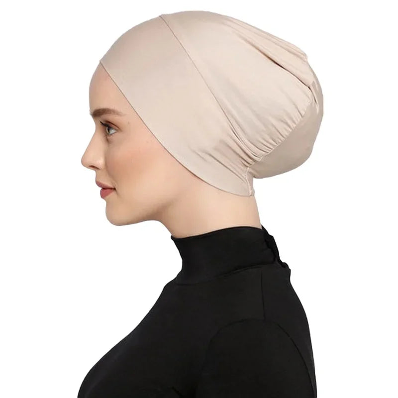 Women's Hijabs Sport Modal Islamic Black Undercap Muslim Abaya Hijabs Abayas Jersey Turbans Turban Instant Head Wrap Women Cap
