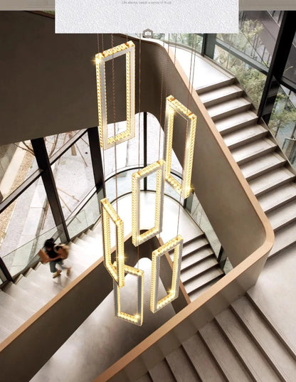 Modern home decoration salon lamps for living room smart crystal Pendant lights dining room indoor lighting
