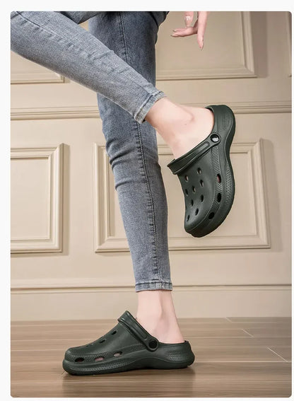 2026Summer Men Clogs Sandals Men's and Women's Leisure Slippers Beach Slides Home Garden Shoes Outdoor Sandals Plus Size46 47 48