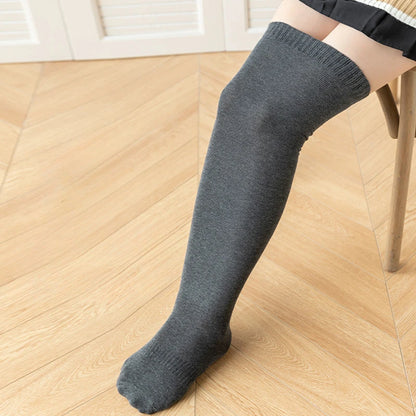 80cm Extended Over Knee High Socks Silicone Anti Slip High Tube Cotton Socks High Elasticity Loose Oversized Women's Stockings
