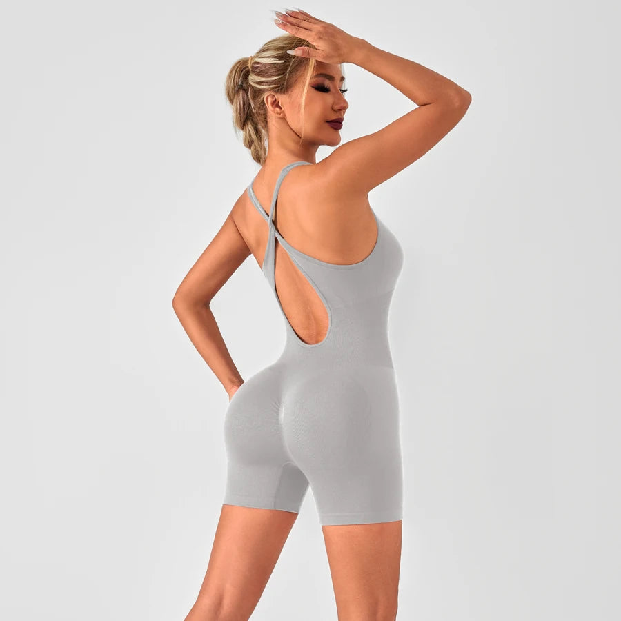 Summer Bodysuit Sportswear Woman Gym Sexy Bodysuit for Fitness Party Shorts Jumpsuits Overalls Women's Yoga Combi-pants Rompers