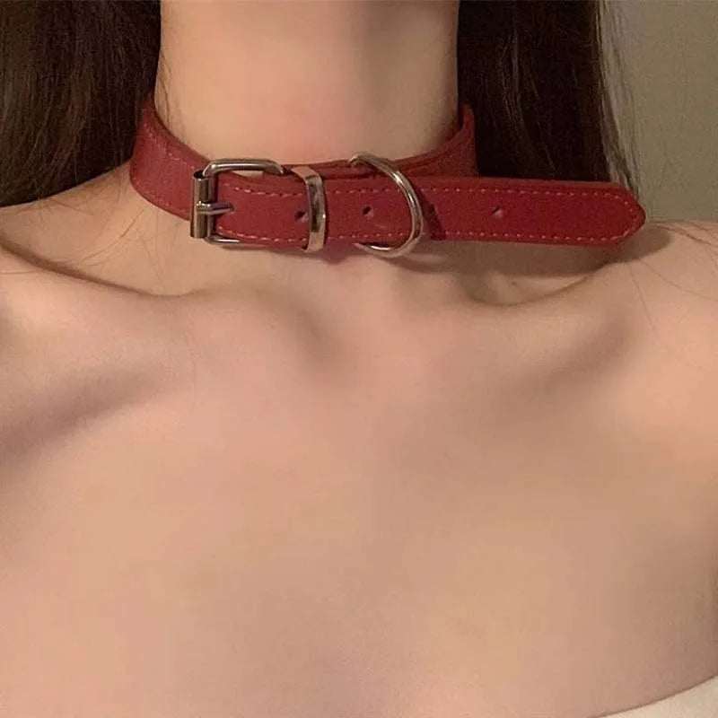 Trendy Punk Dog Claw Bone Choker Necklaces for Women Girls Sweet Cool Black Pu Leather Charms Necklaces Y2K Party Jewelry Gifts