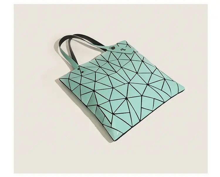 Luminous Bag Reflective Geometric Bags for Women 2024 Quilted Shoulder Bags Totes Female Handbags Bolsa Feminina Sac À Main