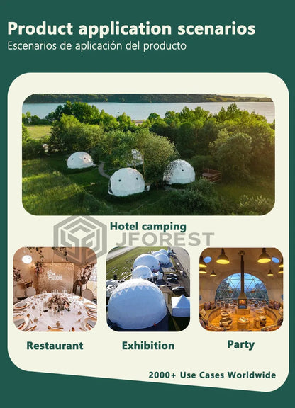 Luxury Geodesic Dome Tent For Glamping Resort Outdoor Hotel Business Custom Modular Accommodation With Premium Design