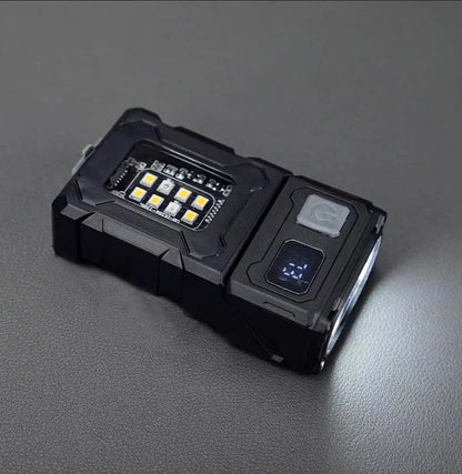 Tactical Portable Work Light EDC Flashlight Tool Mini LED Flashlight Outdoor Camping Hiking Tool MOLLE Flash Light Rechargeable