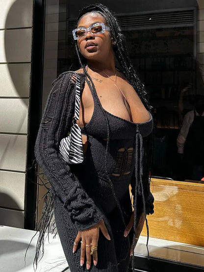 Sisterlinda Fashion Trend Y2K Jumpsuits Women Patchwork Sleeve Bandage Stretch Hipster One Piece Overalls Female Streetwear 2023