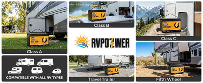 RVPOZWER,12.8V/100Ah Lithium Iron Phosphate Storage Accumulator,Shockproof Long Cycle Rechargeable Portable Battery Integrated BMS,Ideal For Caravan,Sailing Boat,Travel Car,Remote Cabin Off-Grid Power,Household Standby Electr
