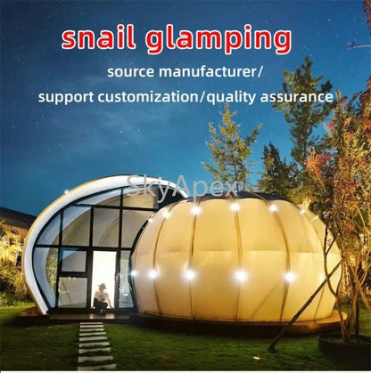 Made in China Geodesic Dome Building Tent Waterproof UV Resistant Windproof Spacious Customized For Luxury Glamping Party Events
