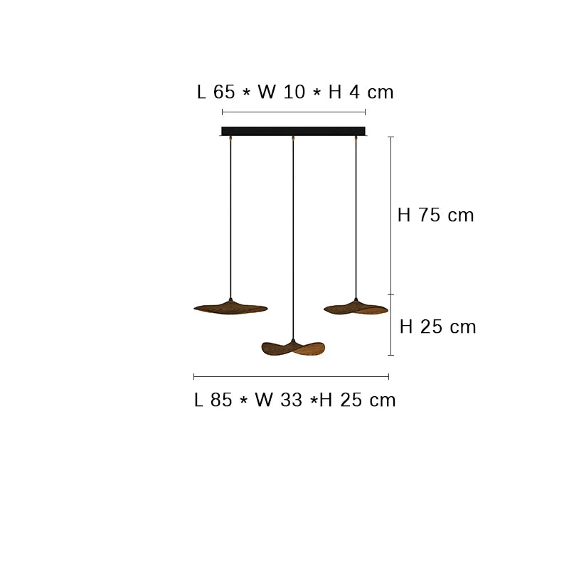 Designer Log Craft LED Ceiling Chandelier Living Room Tearoom Kitchen Table Lamps Bedroom Home Decoration Lighting Stair Lights