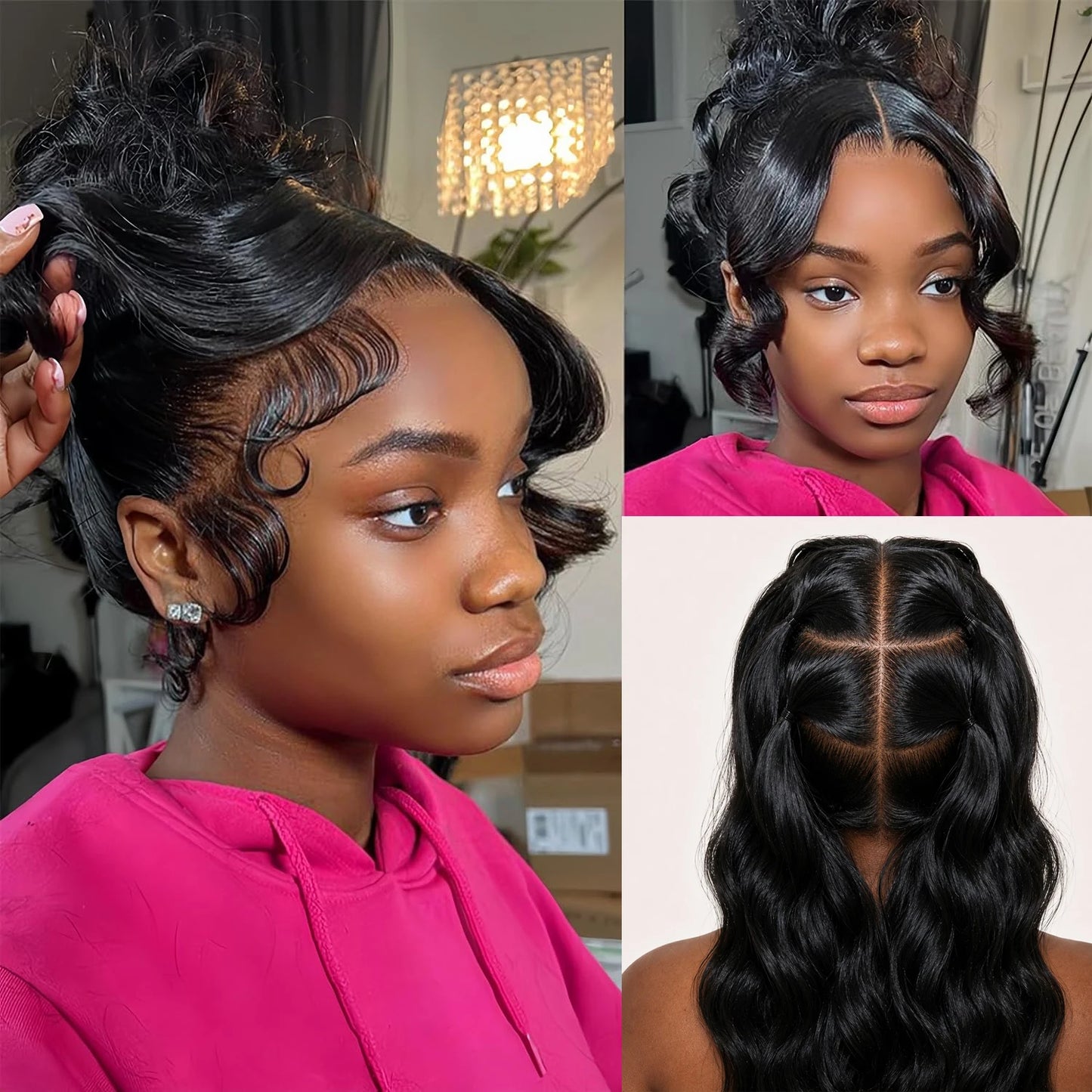 16A 100% Real Full Lace Human Hair Wigs Body Wave Brazilian Raw Virgin Hair Wavy HD Transparent Full Lace Frontal Scalp Wig