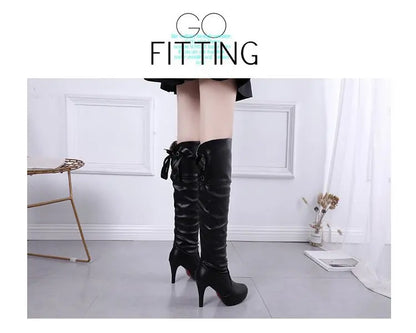 Women Boots Luxury Knight Women Length Boot Fashion Sexy Soft Leather Shoes Leather Elegant Comfortable Knee High Boots