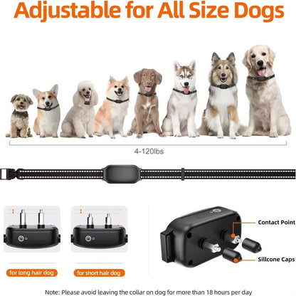 Paipaitek 1000M Dog Training Collar All Size Dog Waterproof Electric Collar for Dog Training Rechargeable Dog Anti Bark Collar