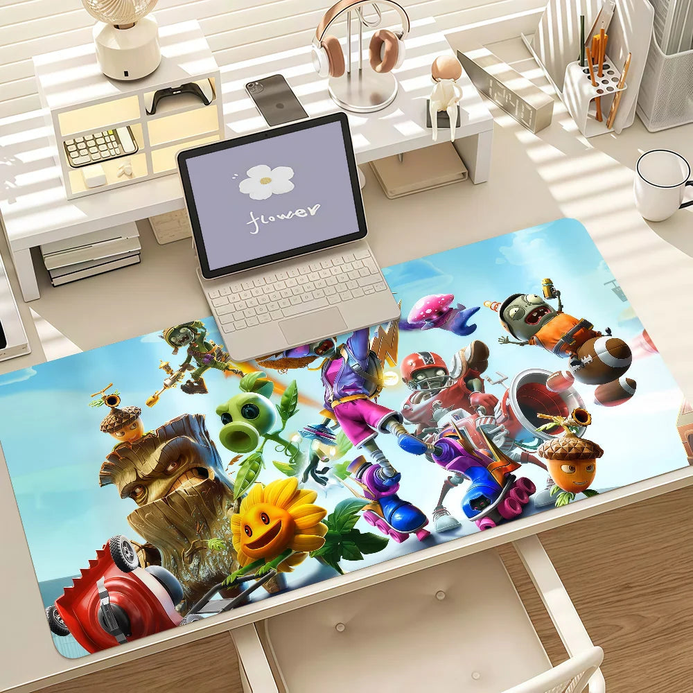Game P-Plants Vs Z-Zombies Strategy Mouse Pad Anti Slip Rubber Edge Locked Thickened Laptop Gaming Desk Mat