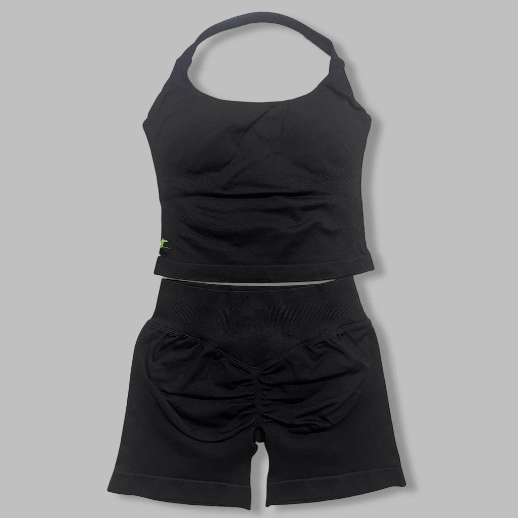 two pieces yoga outfits DF impact gym clothing fitness pants set DFNNYE woman Halter Top sports leggings Gym workout sets