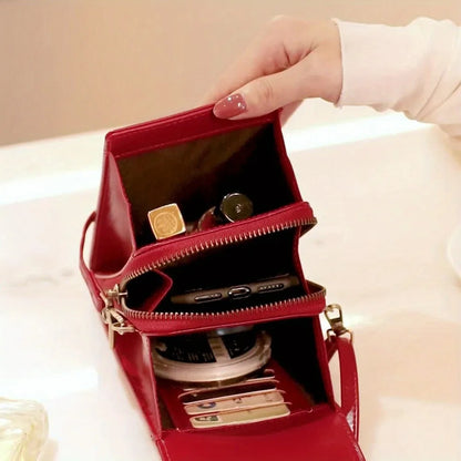 RFID Blocking Crossbody Phone Wallet Soft Leather Wallets Vintage Cell Phone Purse Versatile Female Shoulder Bags Women Handbag