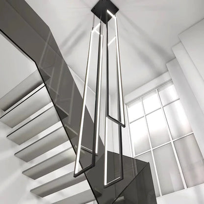 Modern Stair Chandelier Pendant Lights Indoor Lighting Ceiling Lamp Hanging Light Led Chandeliers for Living Room Indoor Lightin