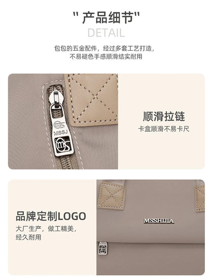 Ladies Lightweight Shoulder Bag Waterproof Nylon Handbag for Commuter Work Casual Crossbody Bags for Women Messenger Bag