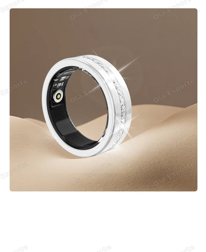 2026 New Smart Ring Lady Heart Rate Sleep Health Monitor Menstrual cycle detection IP68 Waterproof Fashion Sport Rings Women Men