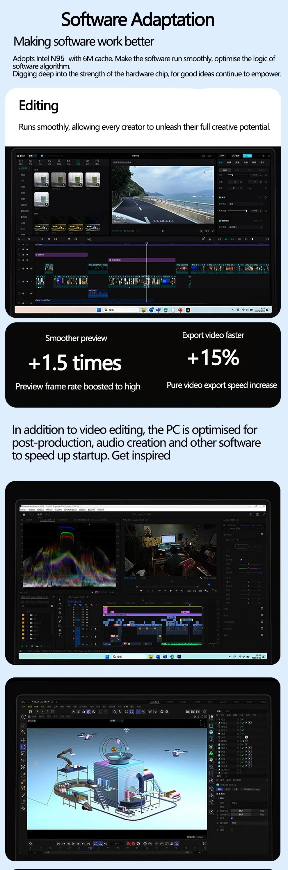 14'' Touch 360° Flip 2-in-1 Laptop FW-Y1 Mini Convertible Tablet Notebook Intel N95 12GB LPDDR5 Portable Student Office Netbook