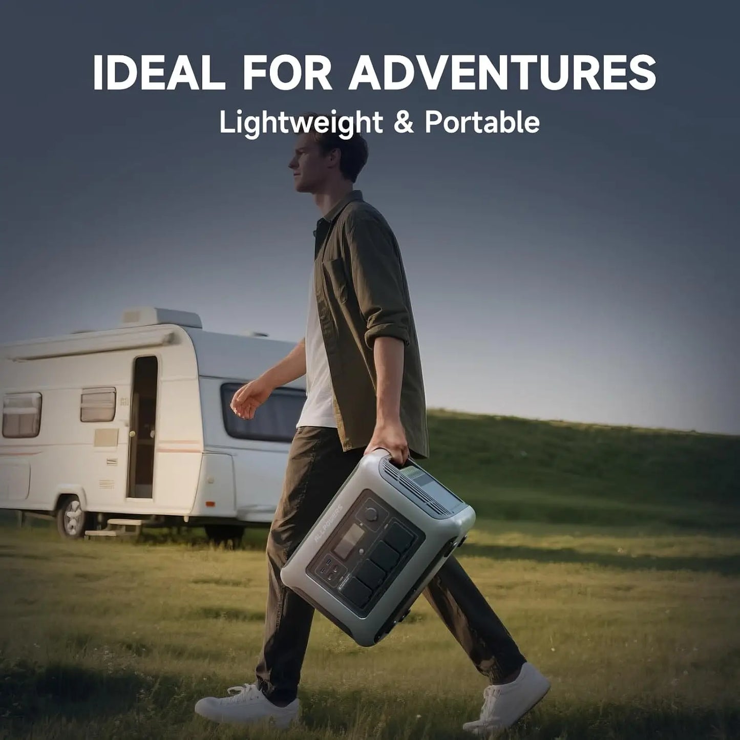 ALLPOWERS R1500 LITE Portable Power Station 1056Wh Solar Generator & Solar Panel 2×100W / 140W / 200W / 400W / 600W  for Camping