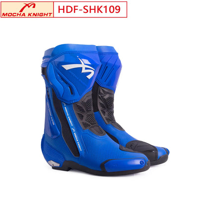 MOCHA Off-Road Riding Boots Ankle & Shin Impact Protection Non-Slip Wear-Resistant Sole for Track Enduro Competitive Riding
