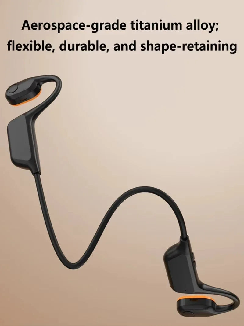 KS8 Open Air Conduction Neckband Sports Earphones Bluetooth 6.0 Ip56 Waterproof Wireless Headset For Running Fitness Commute