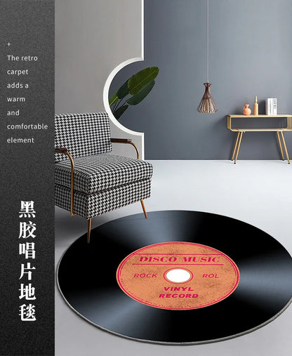 Round game machine rug living room bedroom computer chair floor mat hanging basket mat gaming video game room decorative carpet