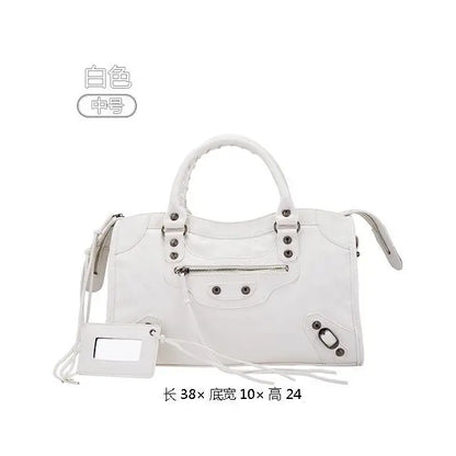 2026 Autumn and Winter Handbag Crossbody Large Capacity City Motorcycle Shoulder Bag Tote Bag for Women Luxury Designer