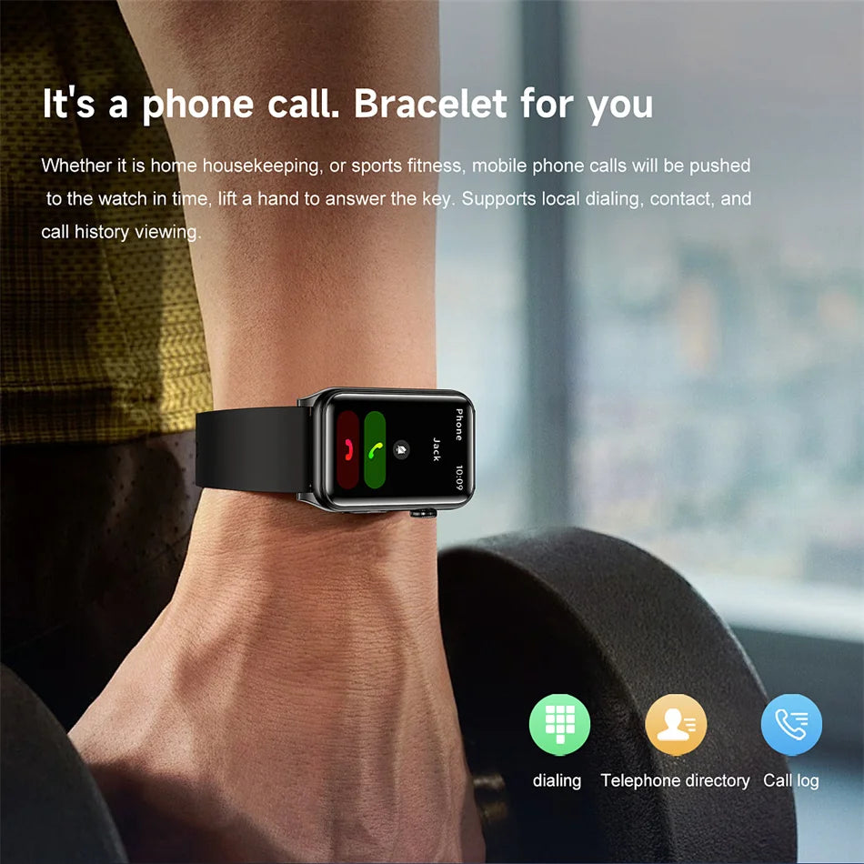 2025 New AI Health Manager Smart Watch Men Blood Pressure Blood Oxygen Sports Bluetooth Call Waterproof Health SmartWatch