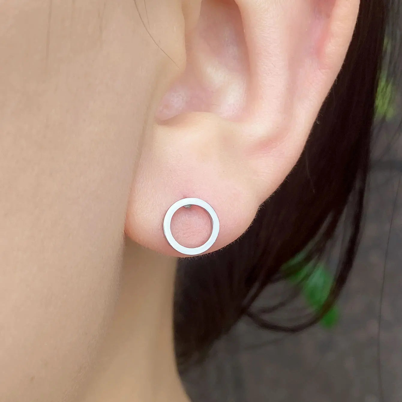 Minimalist Stainless Steel Earings Mini Heart Star Geometric Stud Earrings For Women Cute Cat Dog Flower Leaf Earrings Jewelry