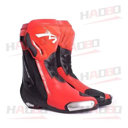 BENKIA SH109 Mocha Motorcycle Boots CE Certification Professional Track Riding Botas Men Women Anti Slip Waterproof Boots