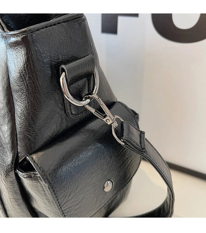 Soft Interior Compartment Shoulder Bags 2026 High Quality Contrasting Colors Bags for Women Fashion Zipper Pu Women's Handbags