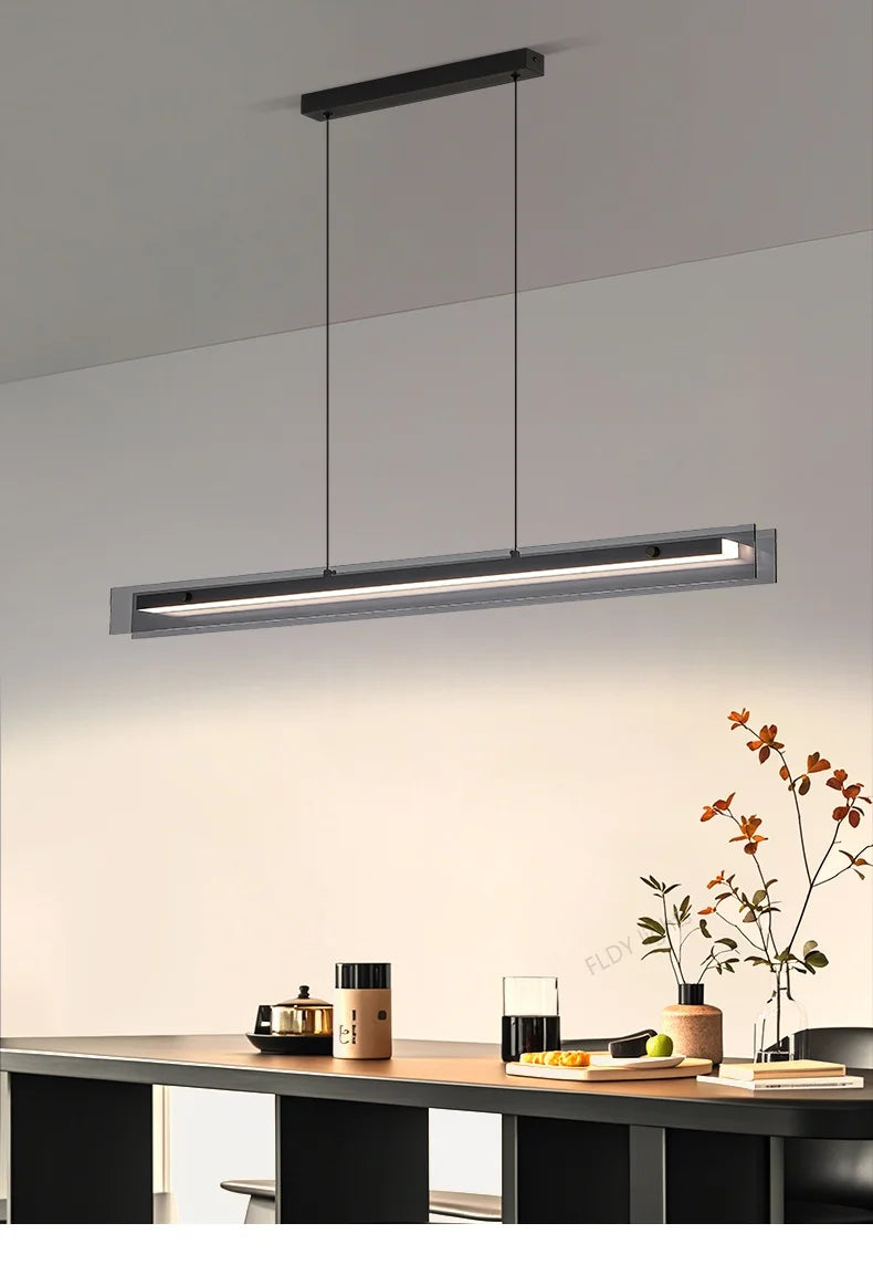 LED Chandelier Pendant lights restaurant lights Nordic modern minimalist office long bar dining room chandeliers kitchen lamps