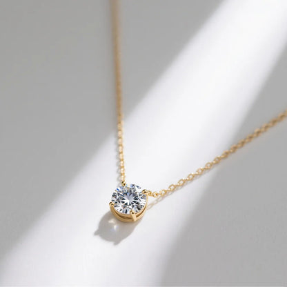 D VVS1 Moissanite 925 Sterling Silver Necklace Pendan Classics for Women Exquisite Wedding Jewelry Accessories Fashion Gifts