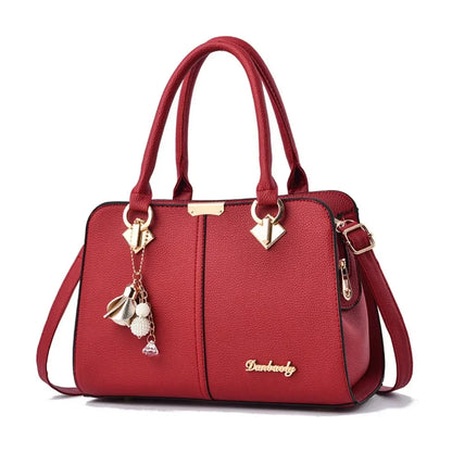 Fashion PU Leather Ladies Hand Bags Large Capacity Casual Versatile Hand-Held Shoulder Bag Messenger Bags Women