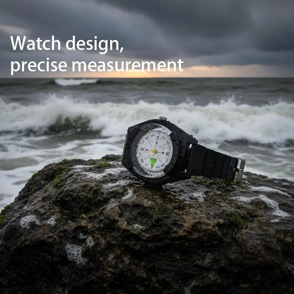 Portable Waterproof High Precision Wrist Watch Compass Teaching Aids Gift Compact Navigation Tool