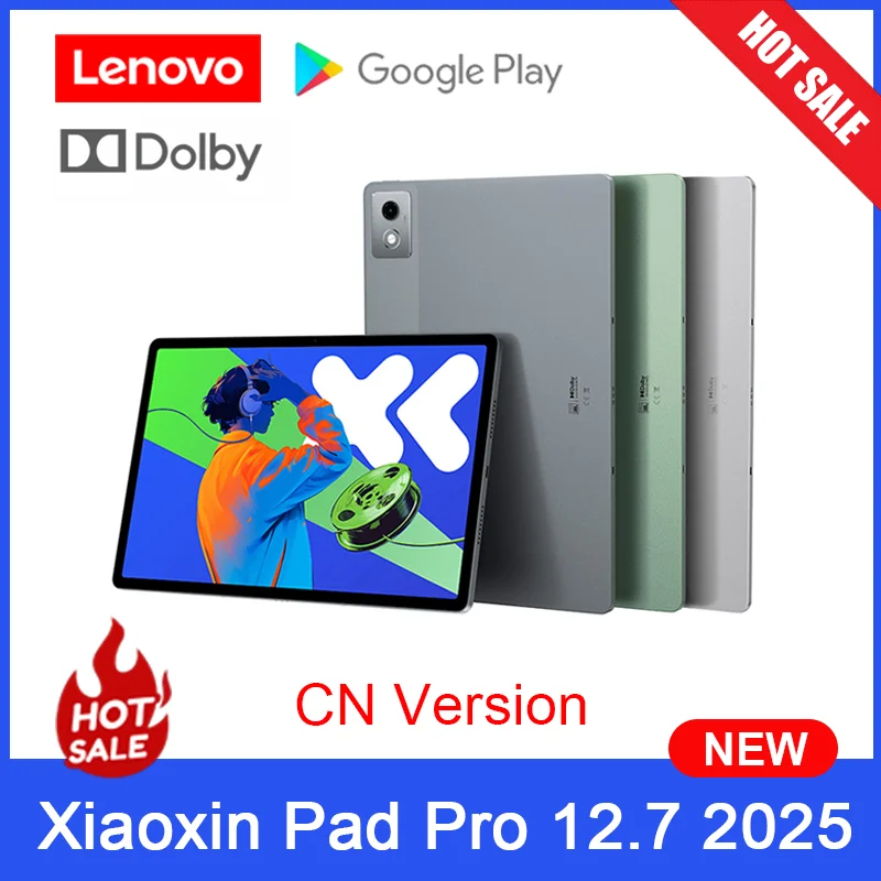 Lenovo Original Xiaoxin Pad Pro 12.7 2025 Entertainment Office Learning Game Tablet Interconnection Tianji 8300 2.9k 144Hz Gray