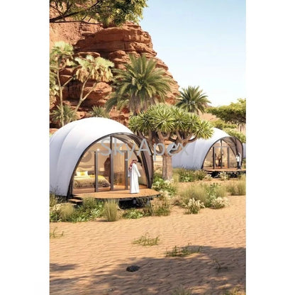 Made in China Geodesic Dome Building Tent Waterproof UV Resistant Windproof Spacious Customized For Luxury Glamping Party Events