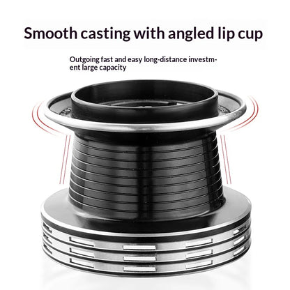Diao De Lai Spinning Fishing Reel Opt 5000 12000 Full Metal Snake Pattern Long Cast Anchor Fishing Line Reel For Adult Anglers