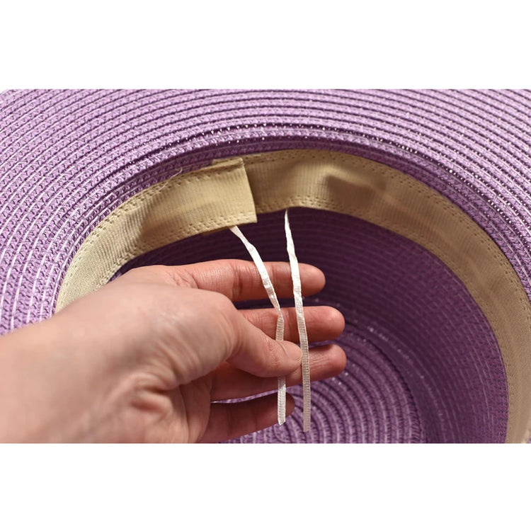 New Summer Straw Sun Hats for Women Ladies Fashion Flat Brim Ribbon Beach Hat Travel Dress Cap Chapeau Femme
