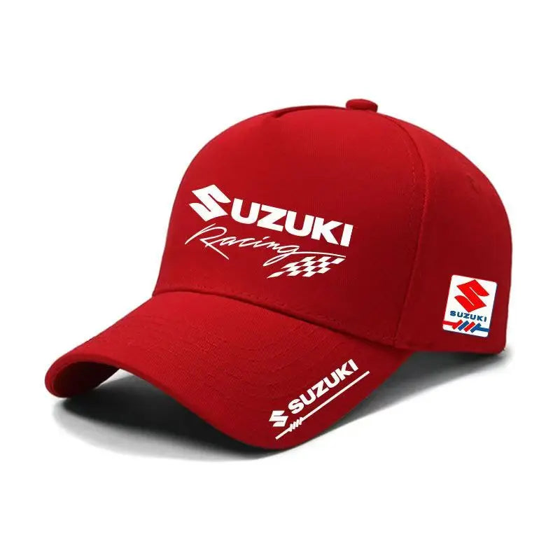 Suzuki motorcycle GSX racing hat, outdoor motorcycle cycling competition duckbill hat, summer cotton sunshade hip-hop hat