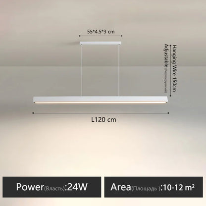 Dining Room Chandelier Dining Table Lighting Kitchen Bar Light LED Linear Lamp Restaurant Pendant Lights Modern Brief Droplight